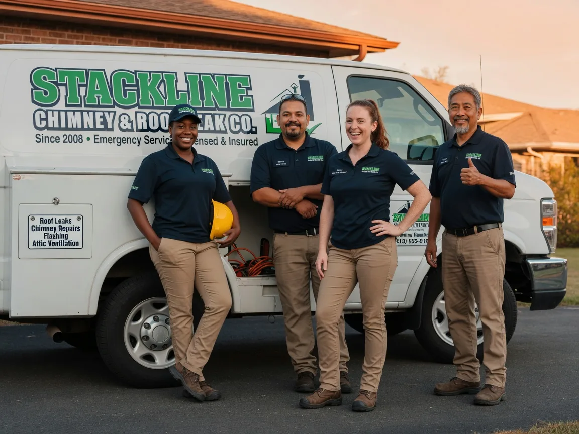 Chimney flashing repair company in Lillian, TX